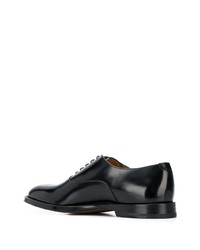 schwarze Leder Oxford Schuhe von Scarosso