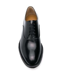 schwarze Leder Oxford Schuhe von Scarosso