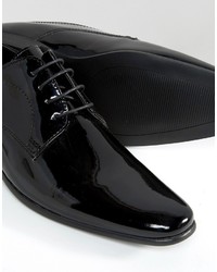 schwarze Leder Oxford Schuhe von Red Tape