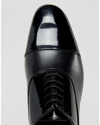 schwarze Leder Oxford Schuhe von Dune