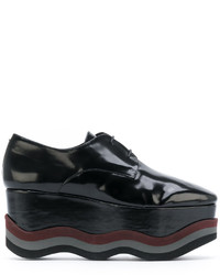 schwarze Leder Oxford Schuhe von Paloma Barceló