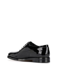 schwarze Leder Oxford Schuhe von Valentino Garavani