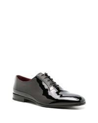 schwarze Leder Oxford Schuhe von Ferragamo