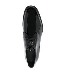 schwarze Leder Oxford Schuhe von Alexander McQueen