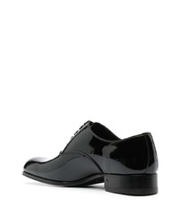 schwarze Leder Oxford Schuhe von Tom Ford