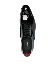 schwarze Leder Oxford Schuhe von Tom Ford