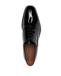 schwarze Leder Oxford Schuhe von Tod's