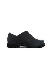 schwarze Leder Oxford Schuhe von Peter Non
