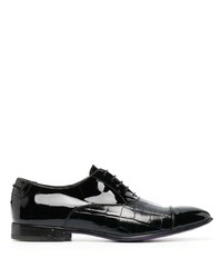 schwarze Leder Oxford Schuhe von Philipp Plein