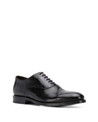 schwarze Leder Oxford Schuhe von Green George