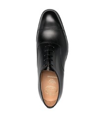 schwarze Leder Oxford Schuhe von Church's