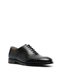 schwarze Leder Oxford Schuhe von Henderson Baracco