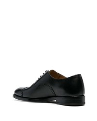 schwarze Leder Oxford Schuhe von Henderson Baracco