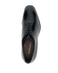 schwarze Leder Oxford Schuhe von Canali