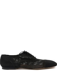 schwarze Leder Oxford Schuhe von Premiata