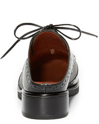 schwarze Leder Oxford Schuhe von Jeffrey Campbell