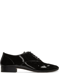 schwarze Leder Oxford Schuhe von Repetto