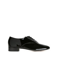 schwarze Leder Oxford Schuhe von Repetto