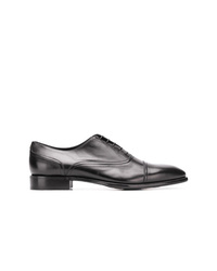 schwarze Leder Oxford Schuhe von Roberto Cavalli