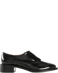 schwarze Leder Oxford Schuhe von Rochas