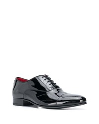 schwarze Leder Oxford Schuhe von Scarosso