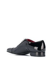 schwarze Leder Oxford Schuhe von Scarosso