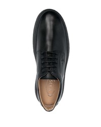 schwarze Leder Oxford Schuhe von Tod's