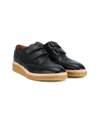 schwarze Leder Oxford Schuhe von Weber Hodel Feder