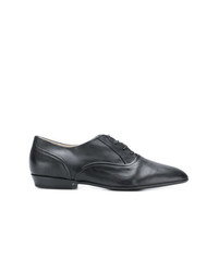 schwarze Leder Oxford Schuhe von Sartore