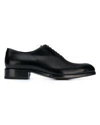 schwarze Leder Oxford Schuhe von Tom Ford