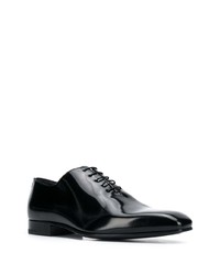 schwarze Leder Oxford Schuhe von Zegna