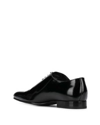 schwarze Leder Oxford Schuhe von Zegna