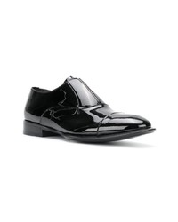 schwarze Leder Oxford Schuhe von Alexander McQueen