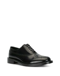 schwarze Leder Oxford Schuhe von Undercover