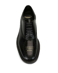 schwarze Leder Oxford Schuhe von Undercover