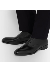 schwarze Leder Oxford Schuhe von Hugo Boss