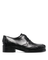 schwarze Leder Oxford Schuhe von Stefan Cooke