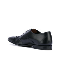 schwarze Leder Oxford Schuhe von Henderson Baracco