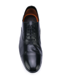 schwarze Leder Oxford Schuhe von Henderson Baracco