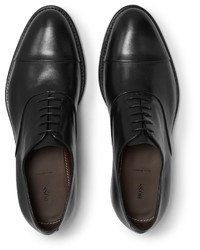 schwarze Leder Oxford Schuhe von Hugo Boss