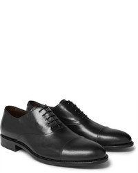 schwarze Leder Oxford Schuhe von Hugo Boss