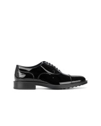 schwarze Leder Oxford Schuhe von Tod's