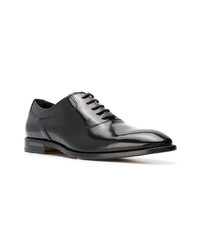 schwarze Leder Oxford Schuhe von Tod's