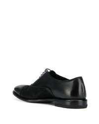 schwarze Leder Oxford Schuhe von Henderson Baracco