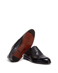 schwarze Leder Oxford Schuhe von Zegna