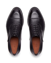 schwarze Leder Oxford Schuhe von Zegna