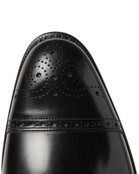 schwarze Leder Oxford Schuhe von Church's