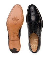 schwarze Leder Oxford Schuhe von Church's