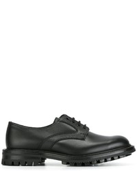 schwarze Leder Oxford Schuhe von Tricker's