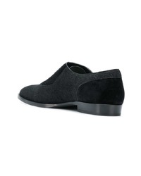 schwarze Leder Oxford Schuhe von Jimmy Choo